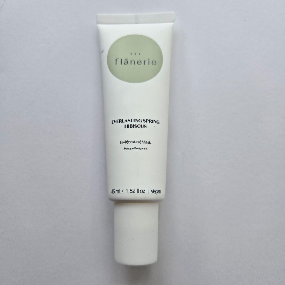 Flanerie Skincare Invigorating Mask Vegan Everlasting Spring Hibiscus Full Size